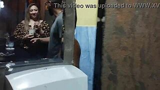 Lene's Steamy Party Bathroom Hookup