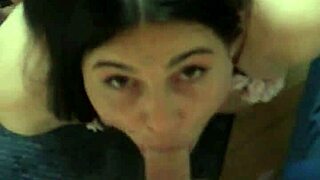 Gia Chained on Knees in Lingerie Deepthroats My Cock Sloppily