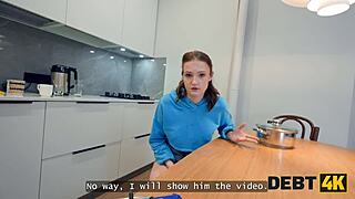 Debt4k Naughty College Slut Pays With Flexible Anal And All Holes Action