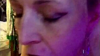 Blonde goddess deepthroats massive cock with perfect blowjob skills