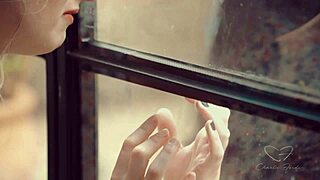 astrid love licks milf pussy sensually outdoors with kissing and fingering