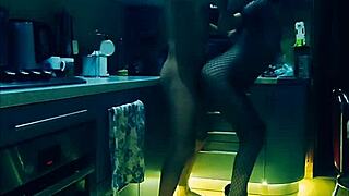 Beautiful slender wife roughly fucked kitchen bodysuit all positions