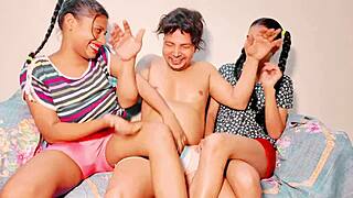 uttaran20 skinny milf tits ffm threesome anal deepthroat squirt facial frenzy