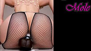 pawg pantyhose dildo ride big ass sounds! 🍑💦