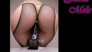 pawg pantyhose dildo ride big ass sounds! 🍑💦