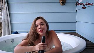 brazilian skinny teen squirts huge in bathtub solo