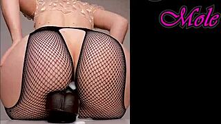 pawg pantyhose dildo ride big ass sounds! 🍑💦