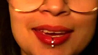 very horny latina relaxes post work with two cocks