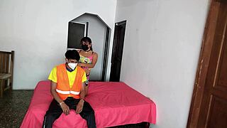 curvy unfaithful wife fucks neighbor beside cuckold