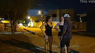 Thrilled Finding Two Anal-Plugged Hotties Street Home Fuck