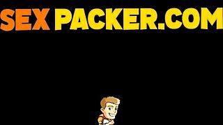 curvy latina's big booty stretched wide before huge cock drills her deep