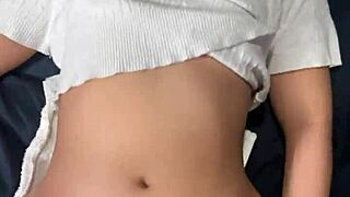 omg this skinny 18yo thai beauty with small tits gets roughed by huge white cock creampie!!