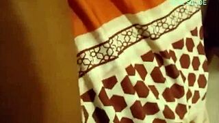 Ebony Girlfriend's Red Panties Slip Off for Condom Creampie Tease