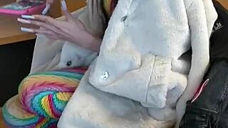 Bts: jerking off before Candie Cross sucks dick