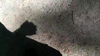 german nylon pantyhose feet balancing outdoor public barefoot sexy shoes toes fetish solo european amateur