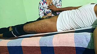 indian babe loves doggy with hubby's friend in sexy skirt 😍🐶