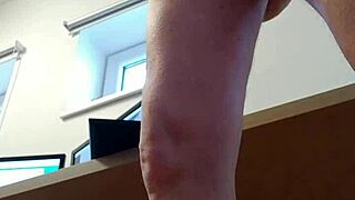 Bts: jerking off before Candie Cross sucks dick