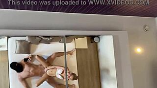 Nela Decker Poses Curvily in Mirror with Muscular Legs Flexed