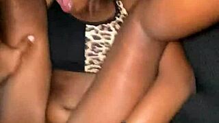 ebony teen's pink wet pussy stretched outdoor by massive black cock