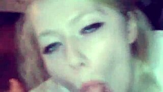 Whoa! Watch this hot amateur big titty blonde deliver a nut-busting blowjob pov!