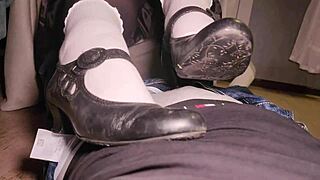 dominant hot witch goddess feet tease my hard boner... hands mouth footjob pov orgasm sexy redhead