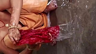 Beautiful Indian Bhabhi Pisses In Bathroom Bath