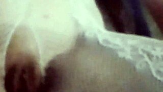 My milf pussy lips drip wet for husband's hungry gaze and touch