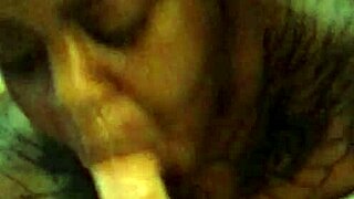 Ebony BBW Amateur Deepthroat Blowjob From Mature Homemade