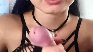 i got my hot teen debora prado jerking me off then deepthroating my monster cock halloween style