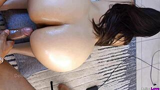 Stepdad Fills My Virgin Ass with Hot Cum Creampie