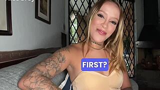 total shock as blonde petite latina teen rims balls deepthroats in wild pov casting interview!