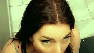 Teen cumslut sucks stranger behind vending machine 🍆💦