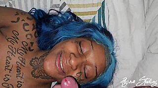 my petite ebony whore rides big cock cowgirl in humiliating pov fuck