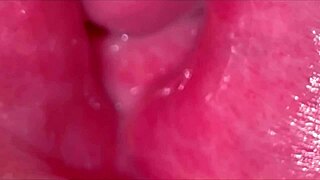 Amateur couple licks shaved pink pussy close up 244 days post virginity loss