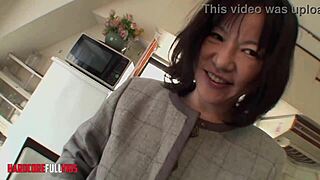 Beautiful Asian Brunette Pounds Very Hairy Pussy with Toys