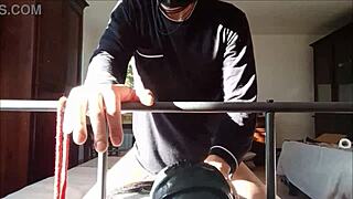 Bound Laura's Heels Stockings Body Takes Rough Milf Bondage Cumshot