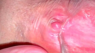 Amateur couple licks shaved pink pussy close up 244 days post virginity loss