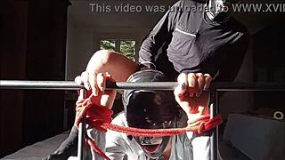Bound Laura's Heels Stockings Body Takes Rough Milf Bondage Cumshot