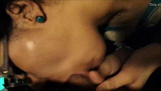 Messy FACIAL for Glasses MILF in HOMEMADE Blowjob CUMSHOT Close-Up!