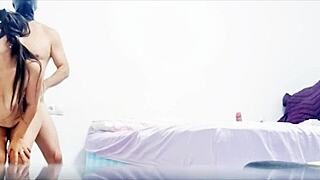 i fuck my submissive latina milf hard she rides me to cum explosion