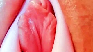 hey check this curvy latina's big puffy pussy toy play spa