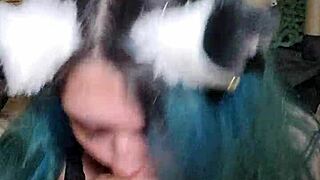 whoa i got way too playful with my big tits and dildo tonight 🔥😏