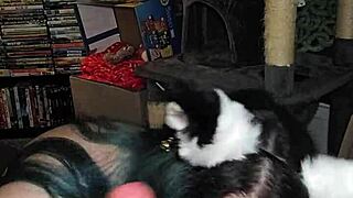 whoa i got way too playful with my big tits and dildo tonight 🔥😏