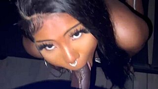 wet latina milf petite gives sloppy blowjob swallows huge cum mouthful full homemade video