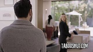 cheating husband bangs busty real estate agent behind wife's back