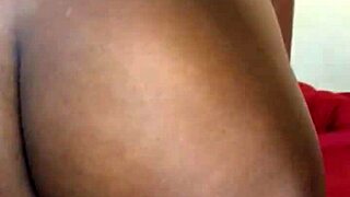 Curvy ebony milf vibes wet pussy to squirt then pees soaking her thick thighs