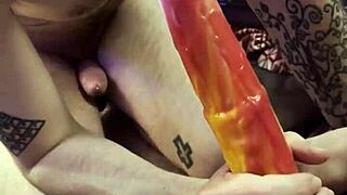 Watch her master deepthroat skills up close on a huge cock