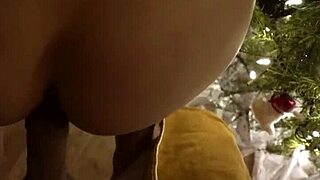 Cute wife gets pussy and fat ass glazed with hot cum under tree