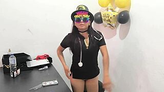 New Executive Tries Boyfriend's Anal Plug and Moans Like a Horny Secretary Whore