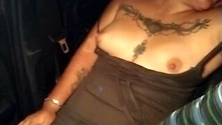 Raw! Horny Latina's Huge Tits And Pussy Groped In Uber